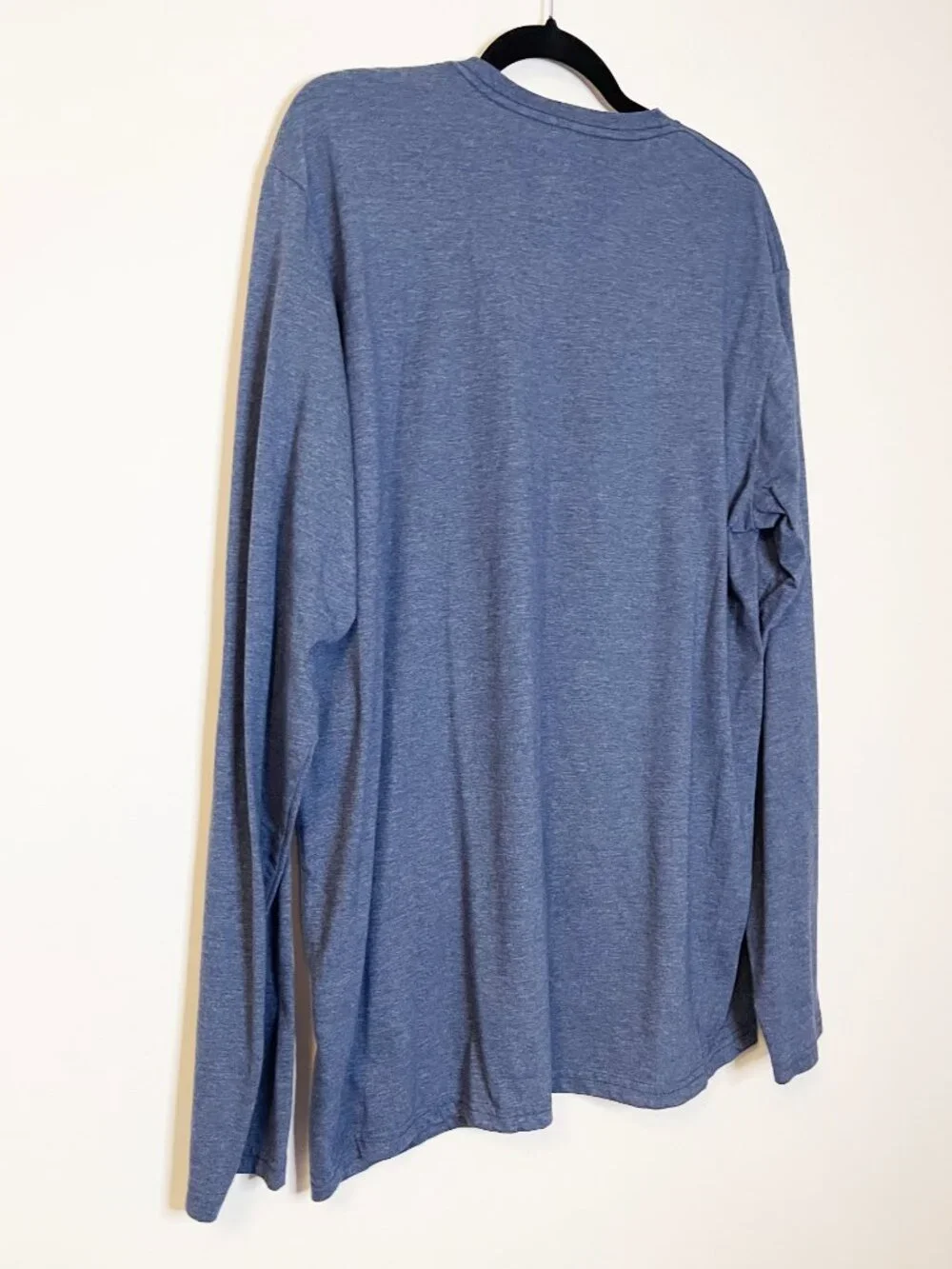 Adidas Golf Long Sleeve Logo Graphic T-Shirt Blue Heather XL Performance Tee